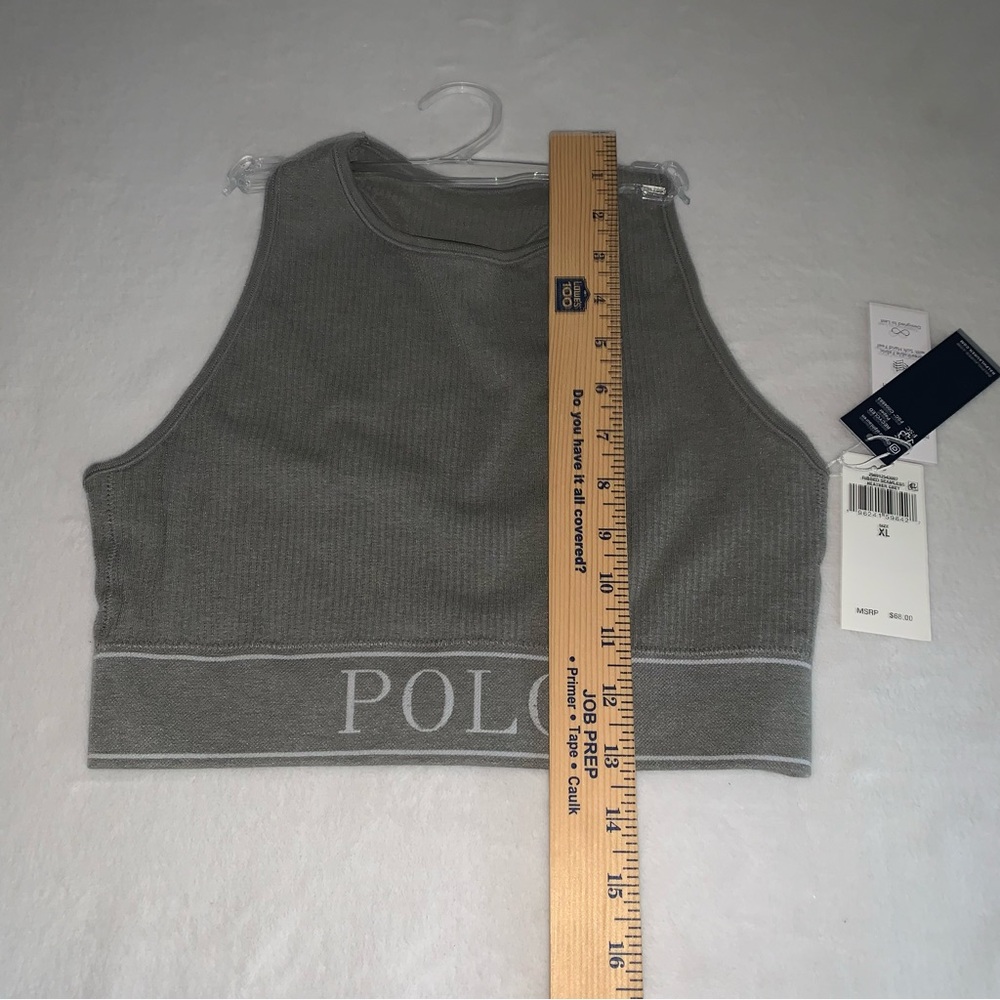 Polo Ralph Lauren gray sports bra size XL new with tags - Picture 2 of 7